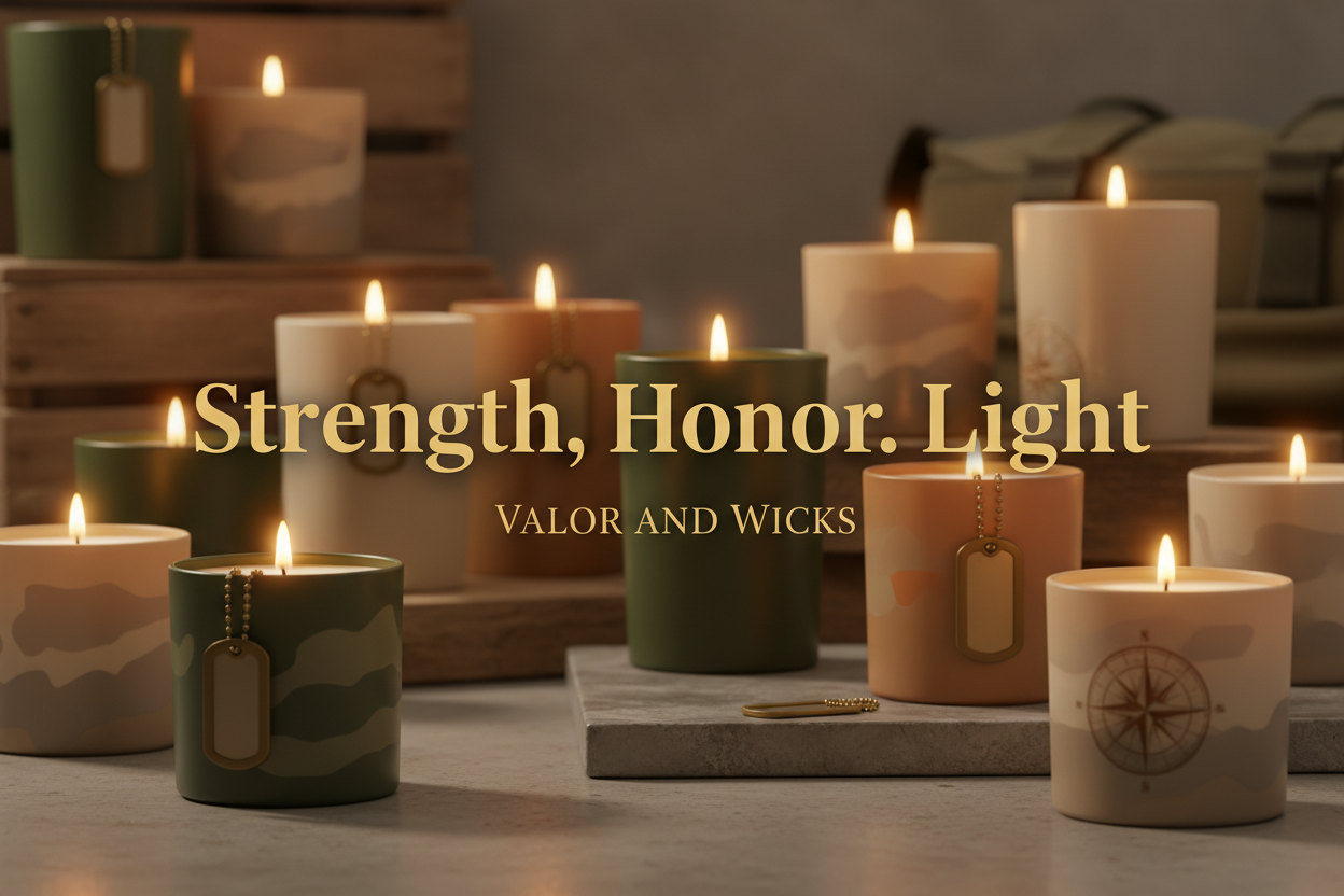 Valor and Wicks Hero Banner - Strength, Honor, Light